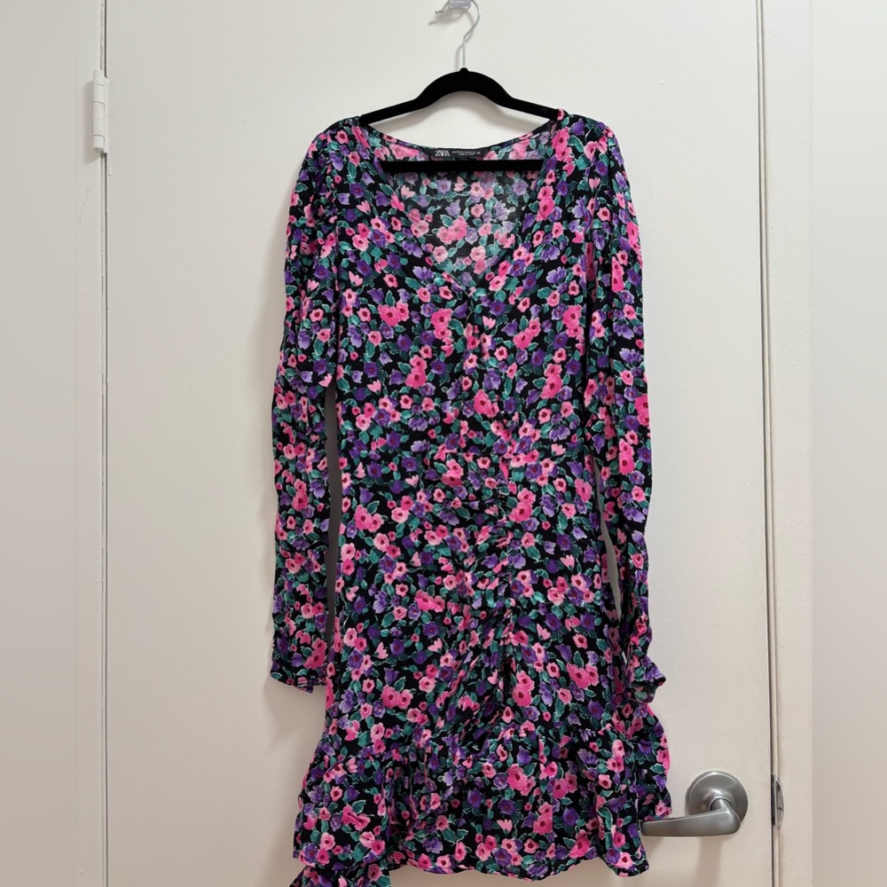 Retro floral Zara mini dress